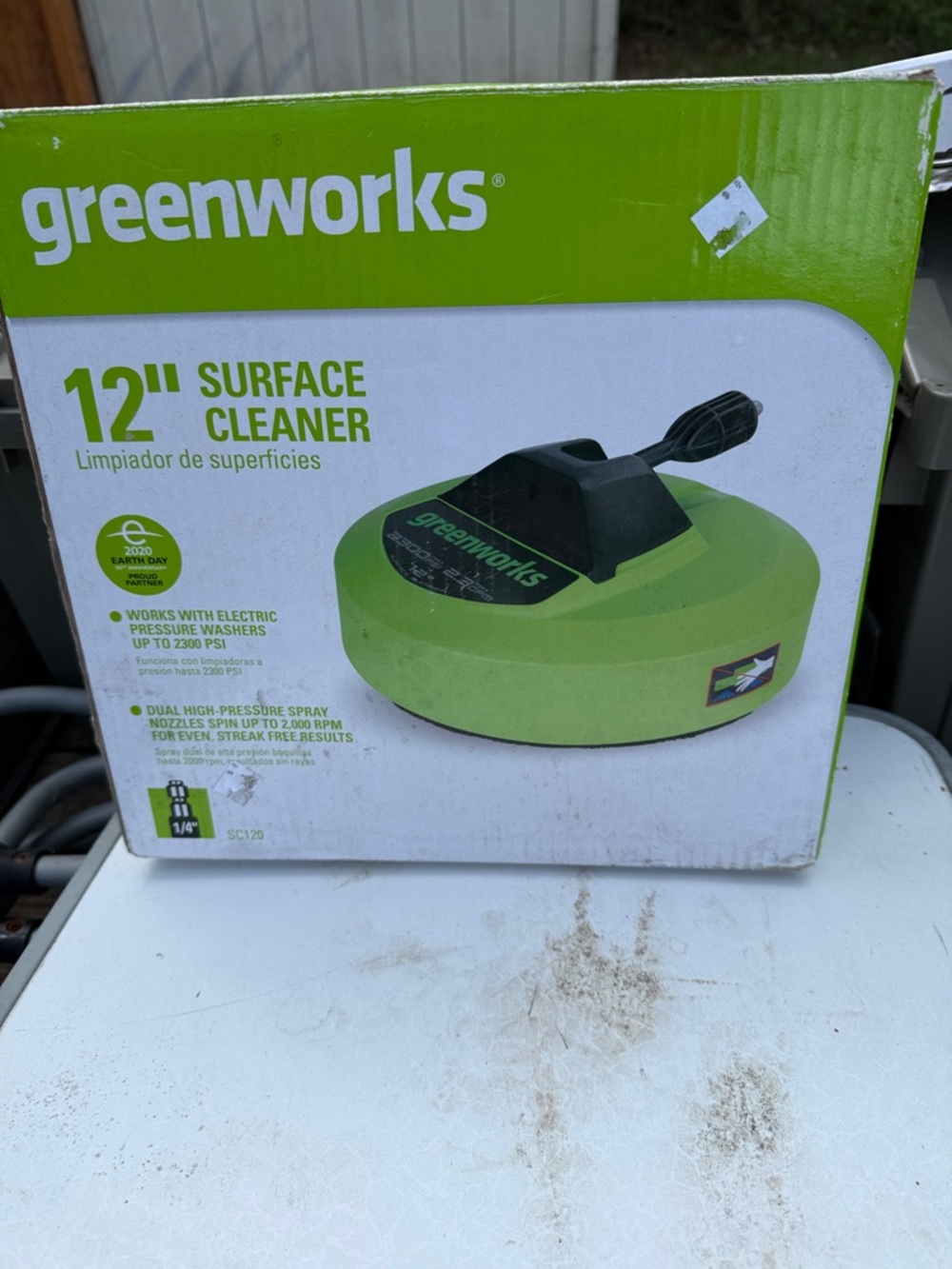Greenworks 12" Surface Cleaner - Green